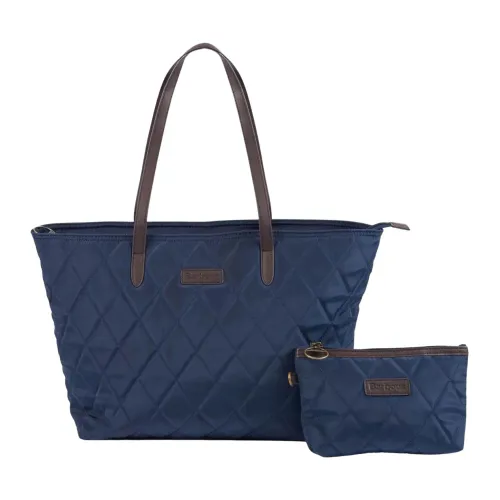 Barbour , Quilted Shopper Bag ,Blue female, Sizes: ONE SIZE