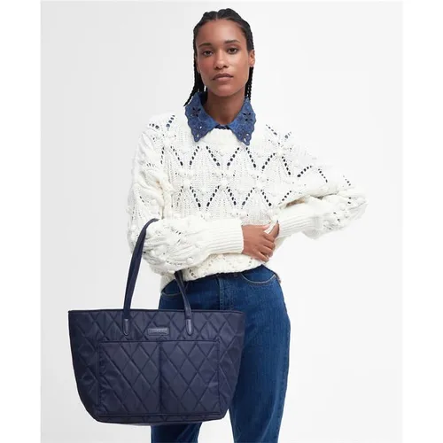 Barbour Quilted Tote Bag - Blue