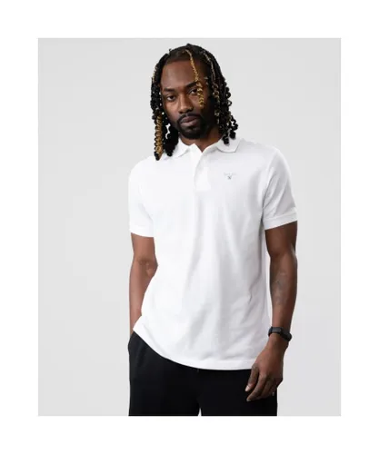 Barbour Sports Mens Polo - White