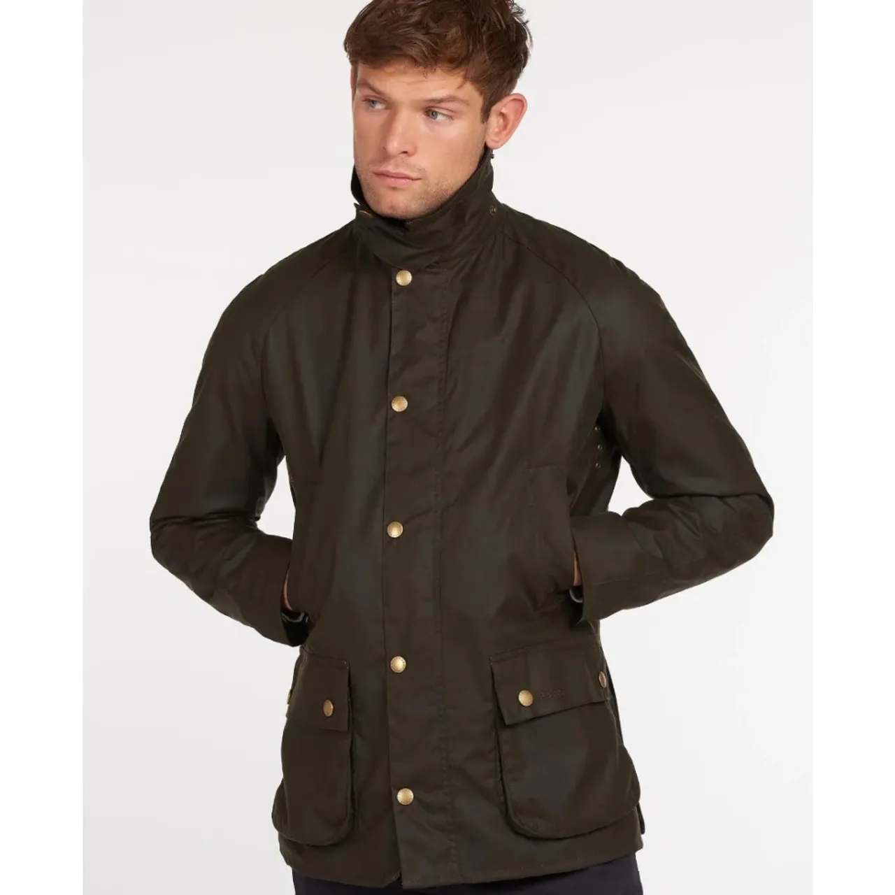 Barbour , Stylish and Practical Ashby Wax Jacket ,Green male, Sizes: