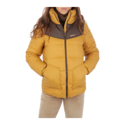 Barbour , Stylish Belford Quilted Jacket ,Yellow female, Sizes: