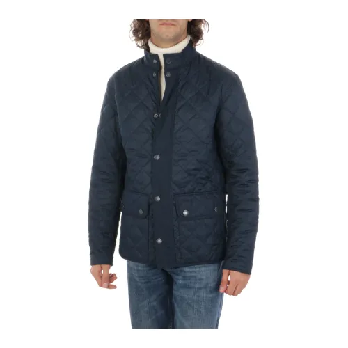 Barbour , Stylish Quilted Down Jacket ,Blue male, Sizes: