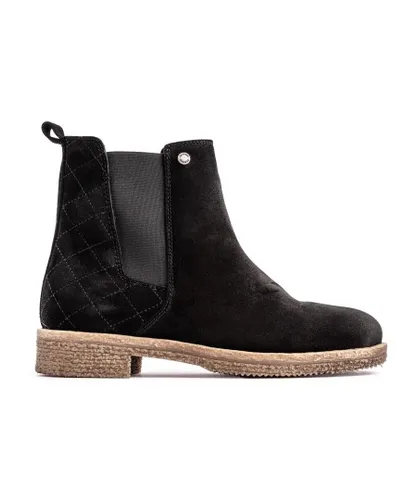 Barbour Womens Carla Boots - Black Suede