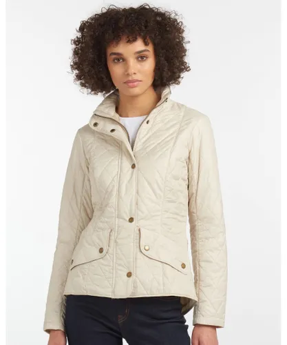 Barbour Womens Flyweight Cavalry Quilted Ladies Jacket - Cream