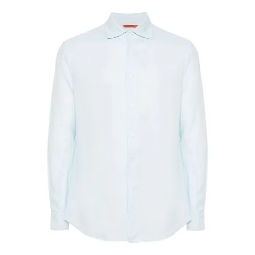 Barena Venezia , Blue Linen Classic Shirt ,Blue male, Sizes: