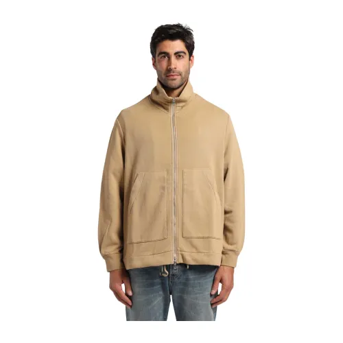Barena Venezia , Over sweatshirt with zip ,Beige male, Sizes: