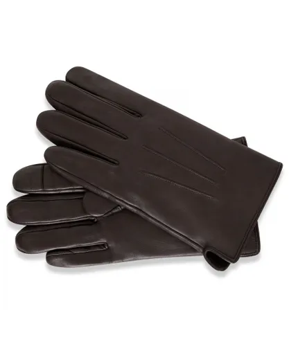 Barneys Originals Mens Brown Classic Leather Glove