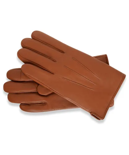 Barneys Originals Mens Tan Classic Leather Glove