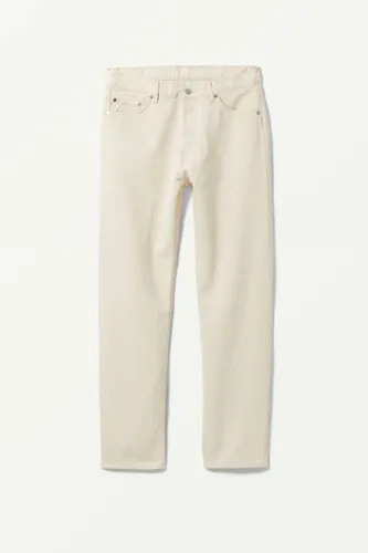 Barrel Relaxed Tapered Jeans - Beige