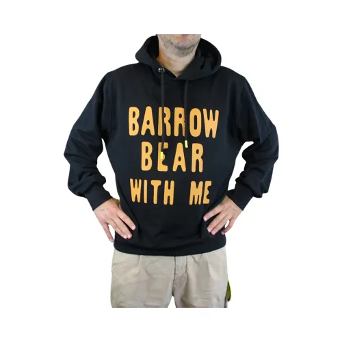 Barrow , Black Hooded Jersey with Front Letters and Back Bear ,Black male, Sizes: