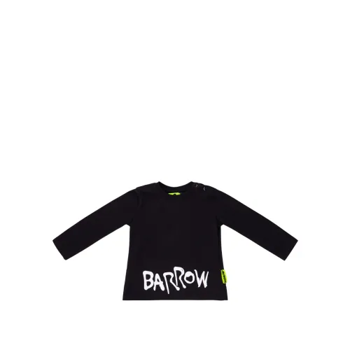 Barrow , Long Sleeve Cotton Sweatshirt for Boys ,Black male, Sizes:
