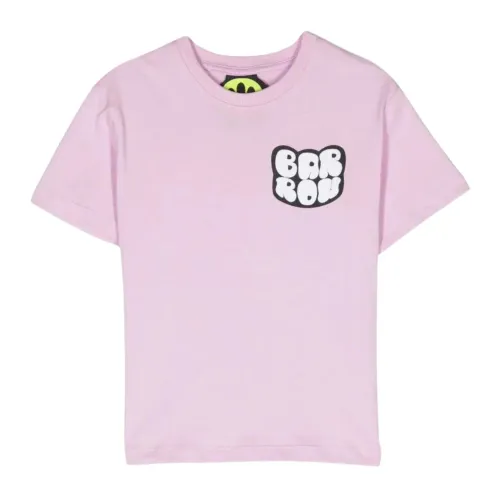 Barrow , Pink Smiley Print Kids T-shirt ,Pink unisex, Sizes: