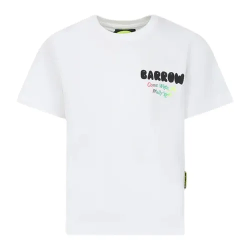 Barrow , T-Shirts ,White unisex, Sizes: