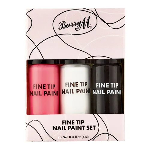 Barry M Fine Tip Nail Paint Set | x3 Nail Polish Nail Art