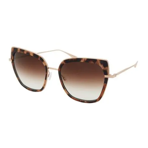 Barton Perreira , Leo Pattern Sunglasses ,Brown female, Sizes: