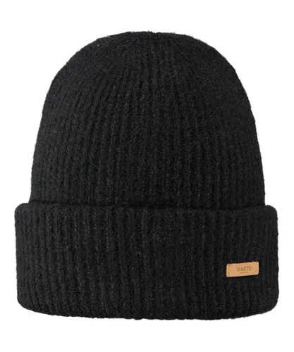 Barts Womens Witzia Soft Stretchy Rib Knit Beanie Hat - Black - One