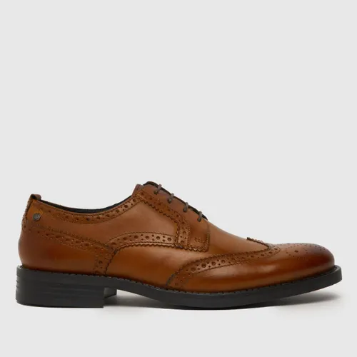 Base London Cooper Brogue Boots In Tan