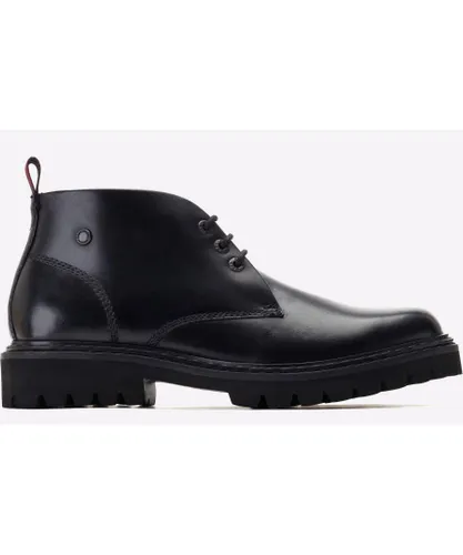 Base London Lomax Chukka Boot Mens - Black Leather