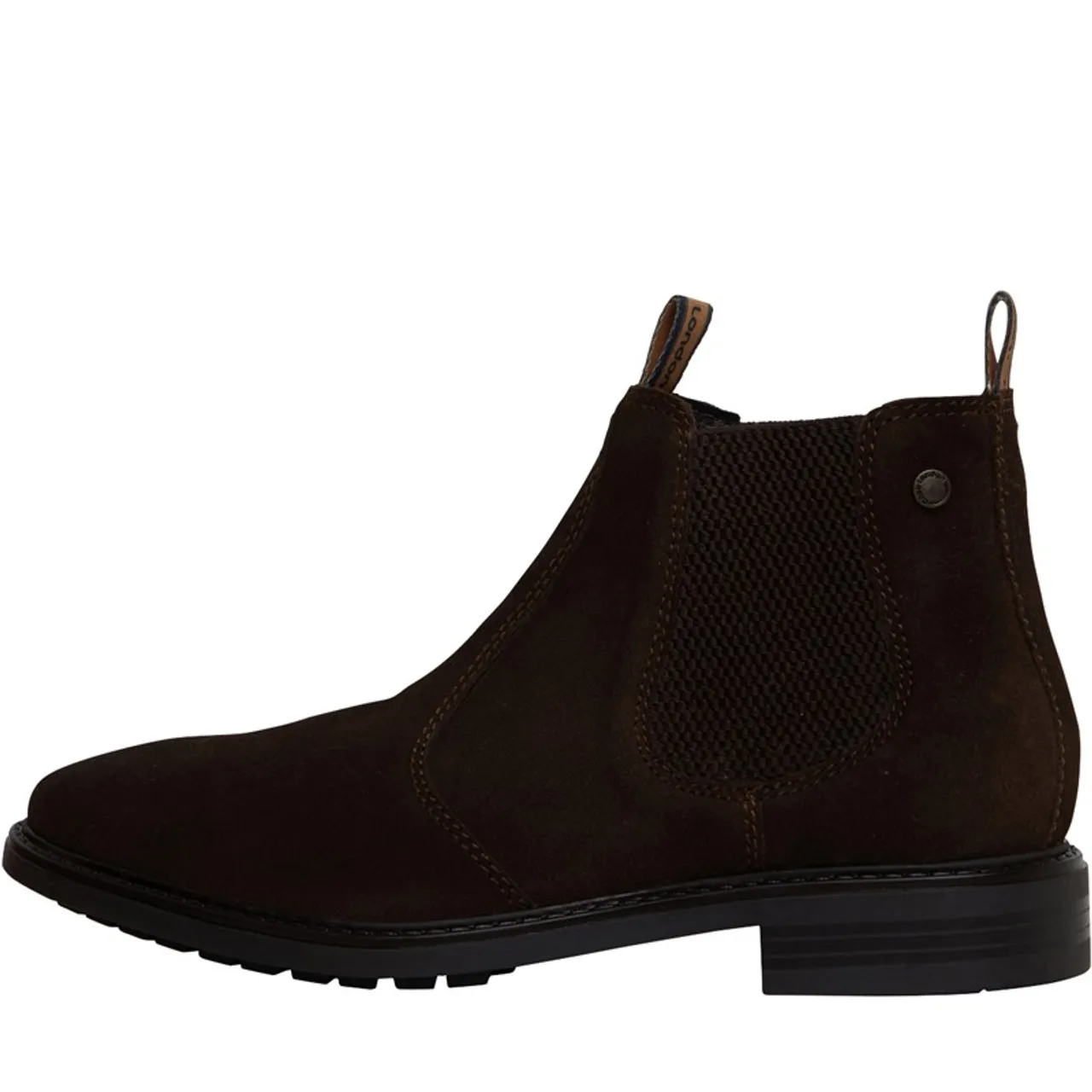 Base London Mens Nelson Chelsea Boots Brown