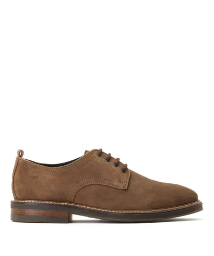 Base London Mens Tatra Suede Taupe Derby Shoes