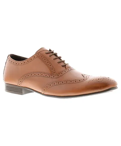 Base London Mirabelle LEATHER Mens Brogues - Brown