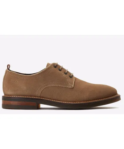 Base London Tatra LEATHER Mens - Brown Suede