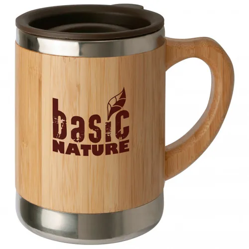 Basic Nature - Stainless Steel Mug - "Bamboo" - Cup size 0,3 l, sand
