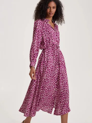 Baukjen Luna Midi Dress, Dahlia Leopard Print - Dahlia Leopard Print - Female