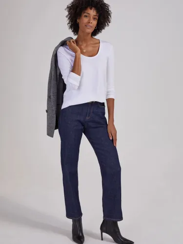Baukjen Organic Cotton Straight Denim Jeans, Dark Blue - Dark Blue - Female