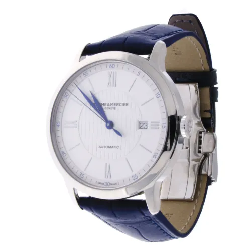 Baume et Mercier , Automatic Classima 10333 Watch ,Blue female, Sizes: ONE SIZE