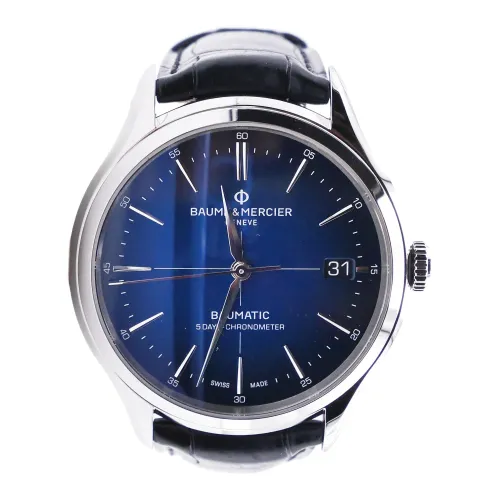 Baume et Mercier , M0A10467 - Clifton Watch ,Blue male, Sizes: ONE SIZE