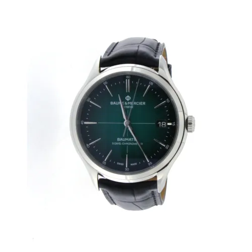 Baume et Mercier , M0A10592 - Clifton Baumatic Watch ,Green male, Sizes: ONE SIZE