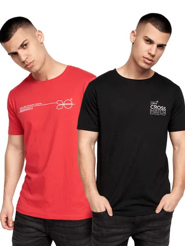 Baxley T-Shirt 2pk Red/Black - M / Red/Black