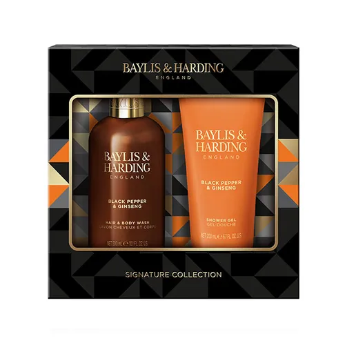Baylis & Harding Black Pepper Ginseng Duo Shower Gel Gift Set - 300ML