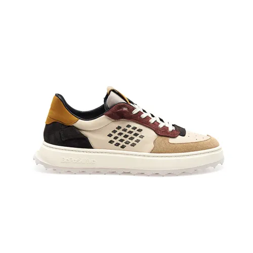Be Positive , Cuprace Basket Leather + Suede Sneakers ,Multicolor male, Sizes: