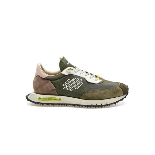Be Positive , Military Green Sneakers Space Race Wamp ,Multicolor male, Sizes: