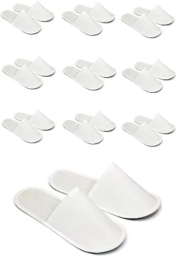Beach Stone 10 Pairs Disposable Slippers Hotel Slippers -