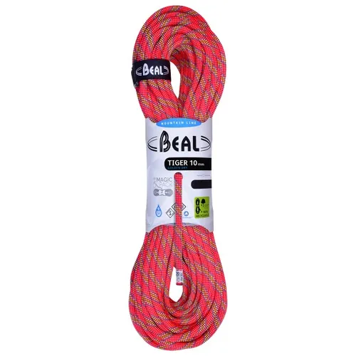 Beal - Tiger 10 mm Golden Dry - Single rope size 60 m, red