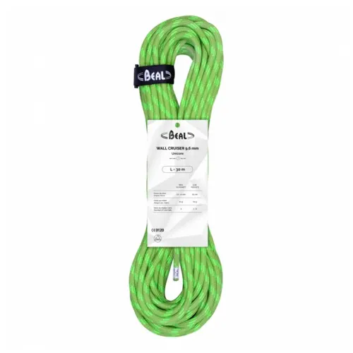 Beal - Wall Cruiser 9,6 mm - Single rope size 30 m, green/white