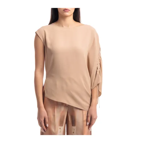 Beatrice .b , Chic Blouse in Tower Fabric ,Beige female, Sizes: