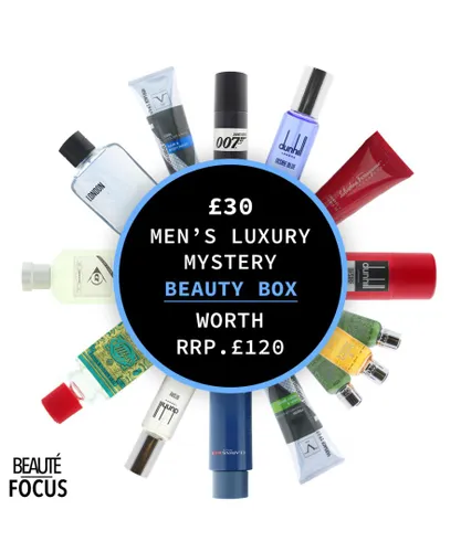 Beauté Focus £30 Mens Luxury Mystery Beauty Box - Worth £120 RRP - NA - One Size