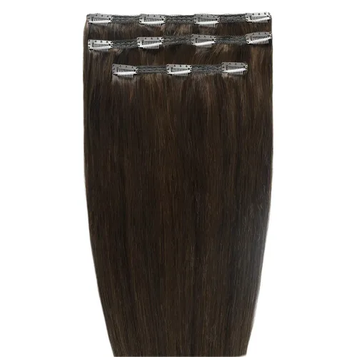 Beauty Works Deluxe Clip-In 18 Inch Hair Extensions (Various Colours) - Raven 2