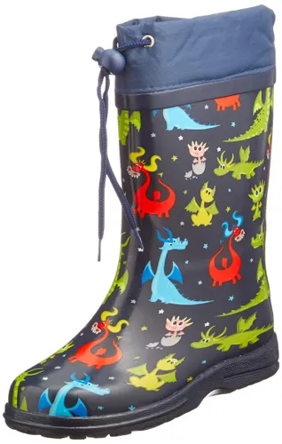 Beck Boys Dragon Wellington rain boots