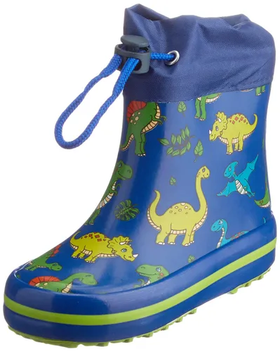 Beck Boys Mini Dino Wellington rain boots
