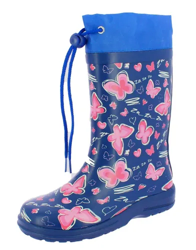 Beck Girls Blue Summer Wellington rain boots