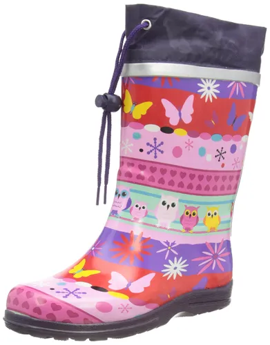 Beck Girls Owl Wellington rain boots