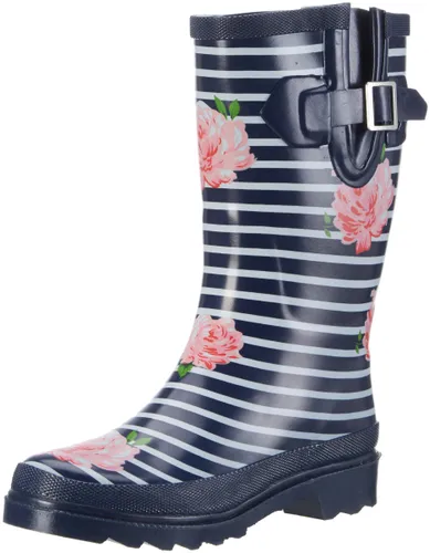 Beck Women's Stripes Wellington rain boots