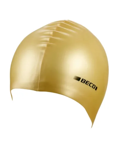 Beco Metallic Silicone Hood Unisex Cap - Gold