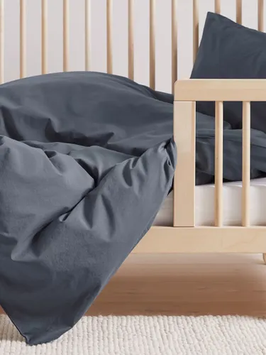 Bedfolk Toddler Duvet Cover, 140 x 120cm - Ink - Unisex
