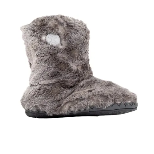 Bedroom Athletics Cole Luxury Faux Fur Slipper Boots - Russian Grey - UK 3-4 (EU 36-37)